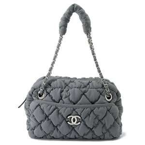 Chanel Bubble Quilt Matelasse Coco Mark W Chain Shoulder Bag